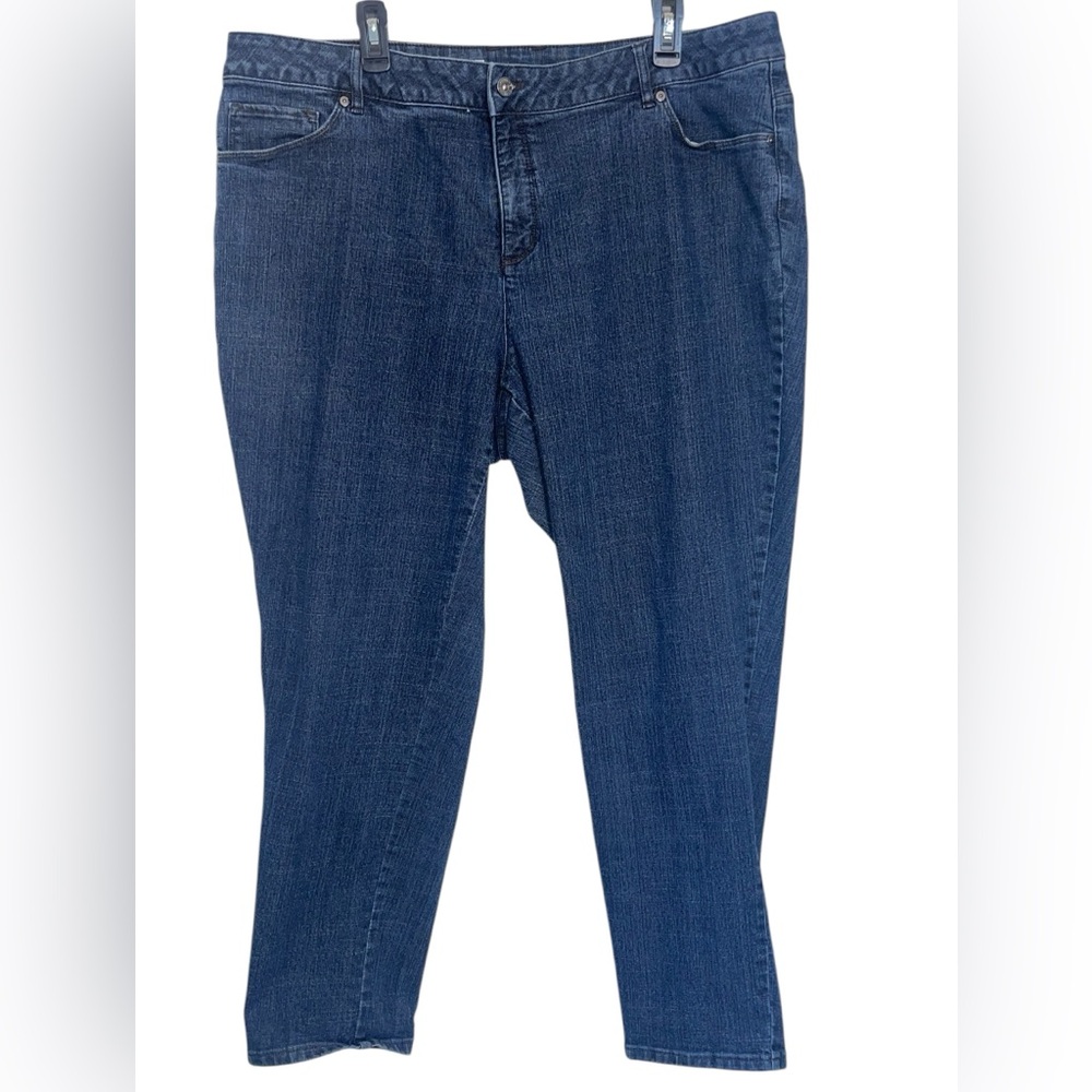 Liz Claiborne Secretly Slender, slim leg jeans. Size 20W. GUC